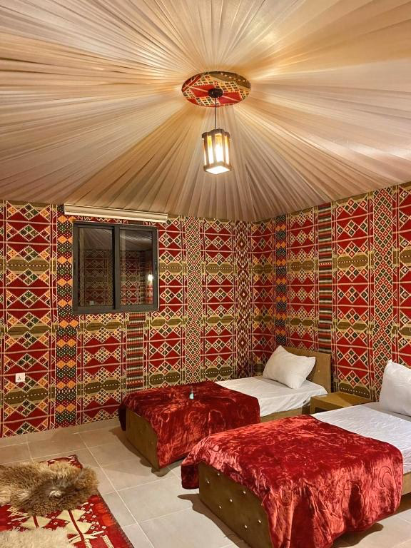 Red Bedroom Inside our Bedouin Camp House