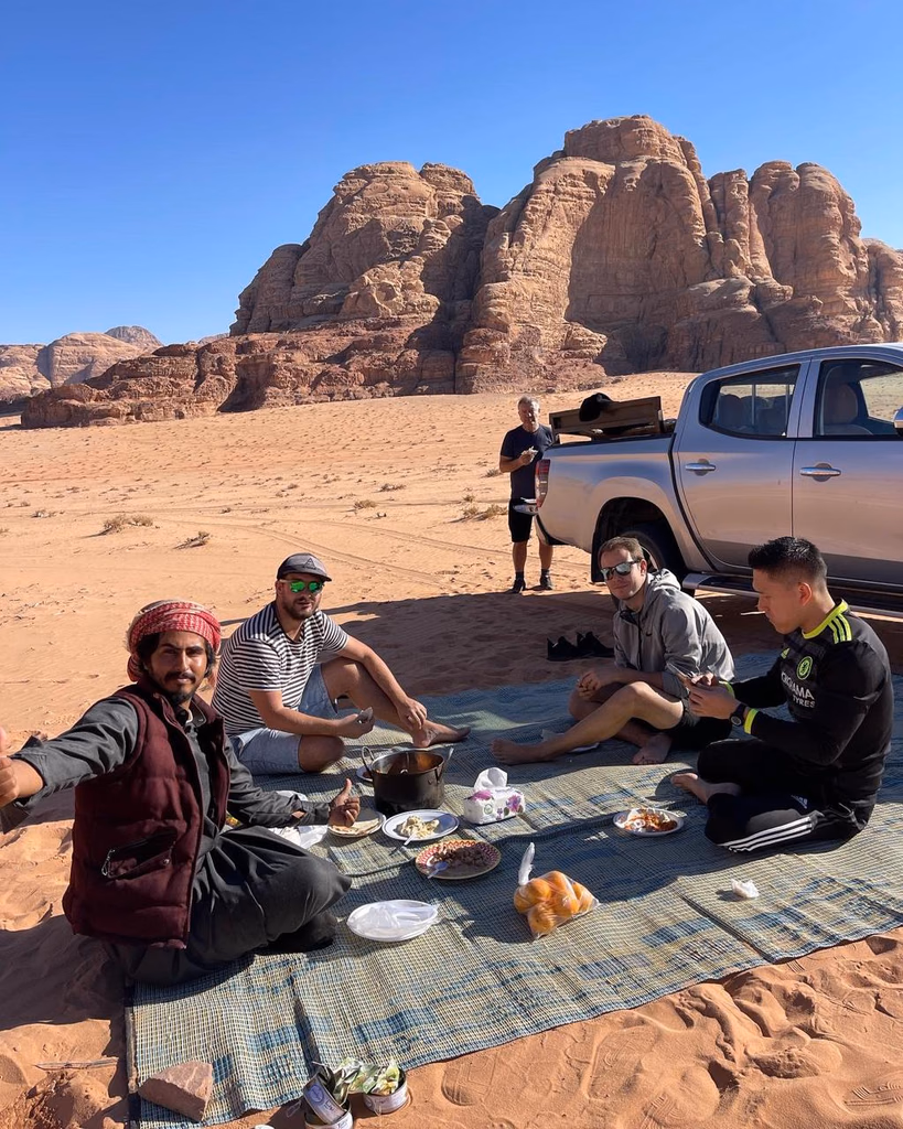 Wadi Rum Desert Lunch with our guests