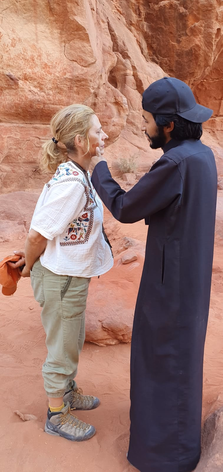 Wadi Rum, Jordan Traditional Bedouin Make Up with our guests