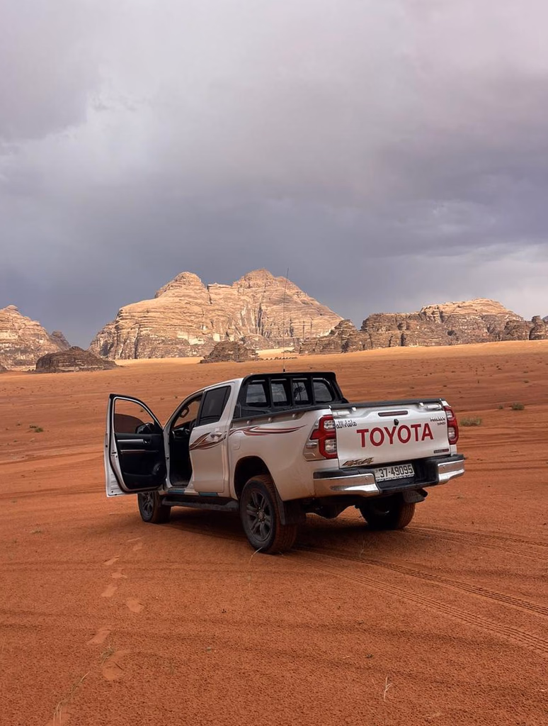 Wadi Rum, Jordan 4x4 Jeep in the desert